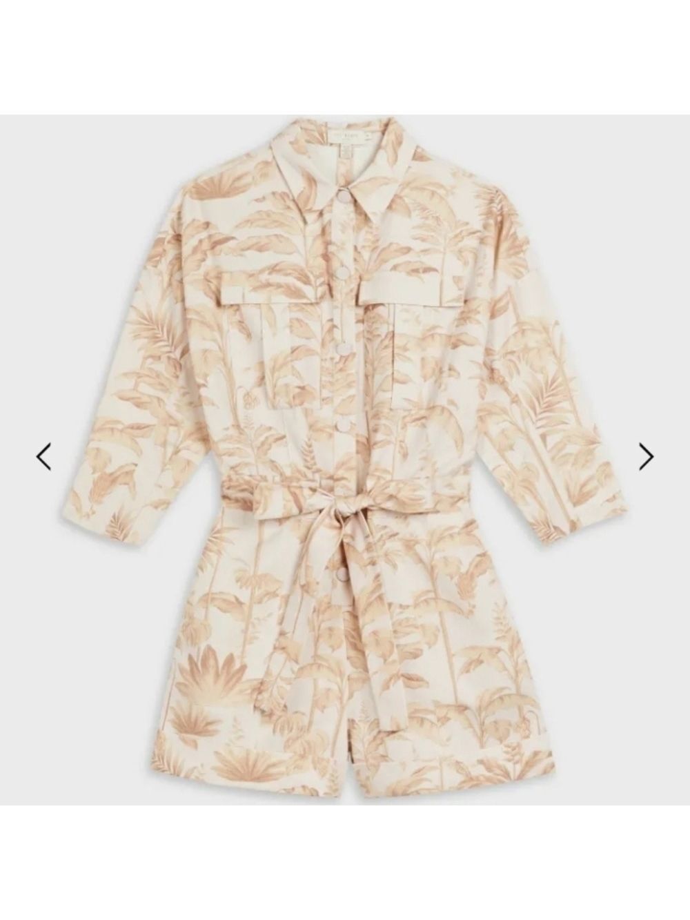 Ted Baker London Riiaana Utility Printed Playsuit